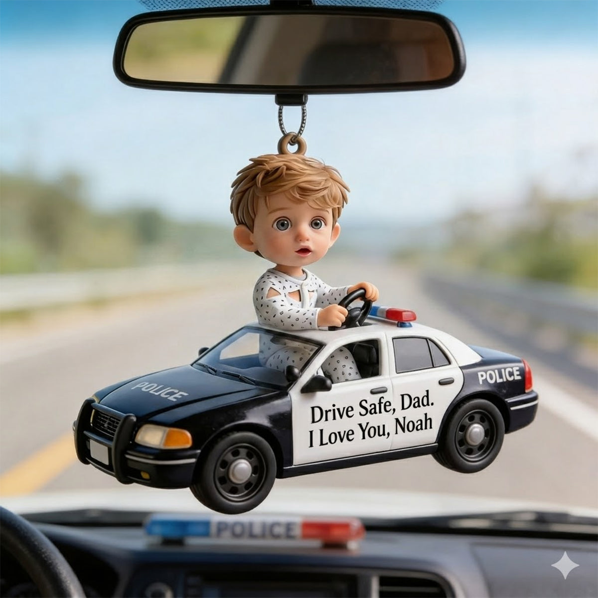 Drive Safe Daddy - Personalized Father Custom Made 3D Minifigure Ornament