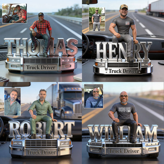 Custom Any Photo - Personalized Trucker Custom Shaped Acrylic Plaque
