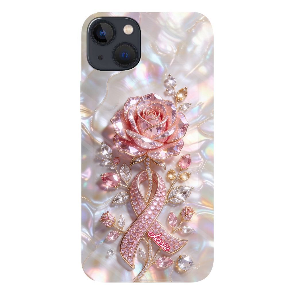 Faith Hope Love - Personalized Breast Cancer Awareness Full Print Phone Case