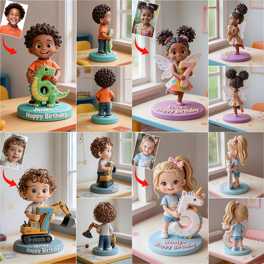 Any Photo Birthday Gift For Kids - Personalized Birthday Premium 3D Figurine