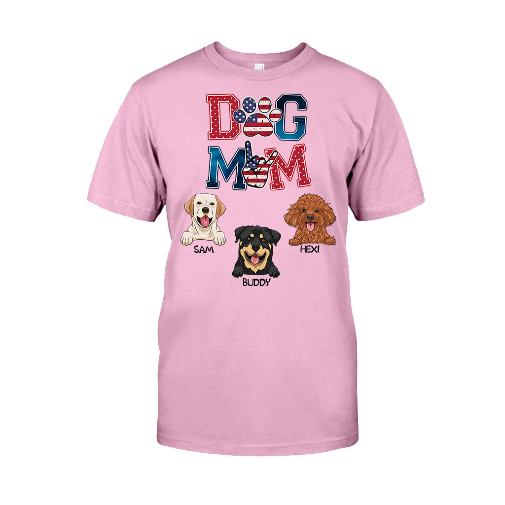 American Dog Mom - Personalized Dog T-shirt & Hoodie