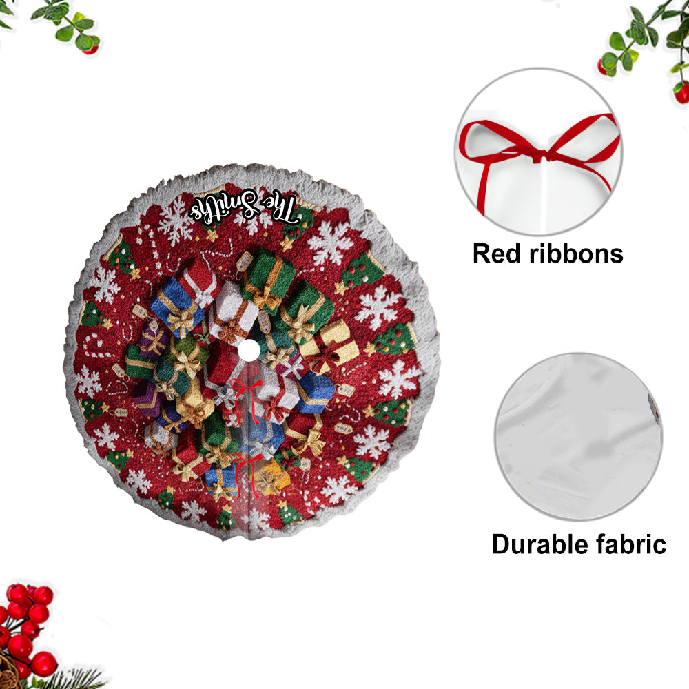 Christmas Gifts - Personalized Family Shaped Tree Skirt