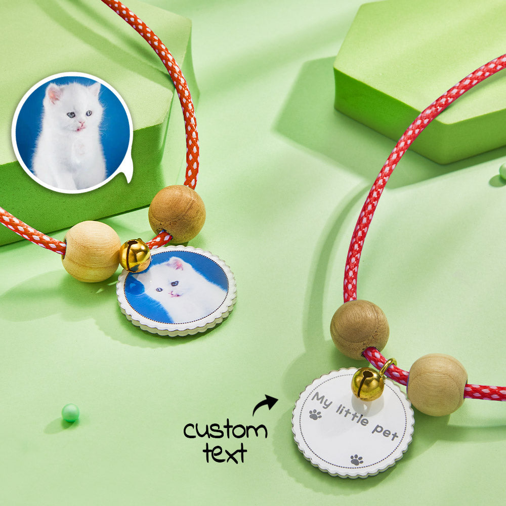 Any Photo - Personalized Dog Photo Engraved Pet Collar