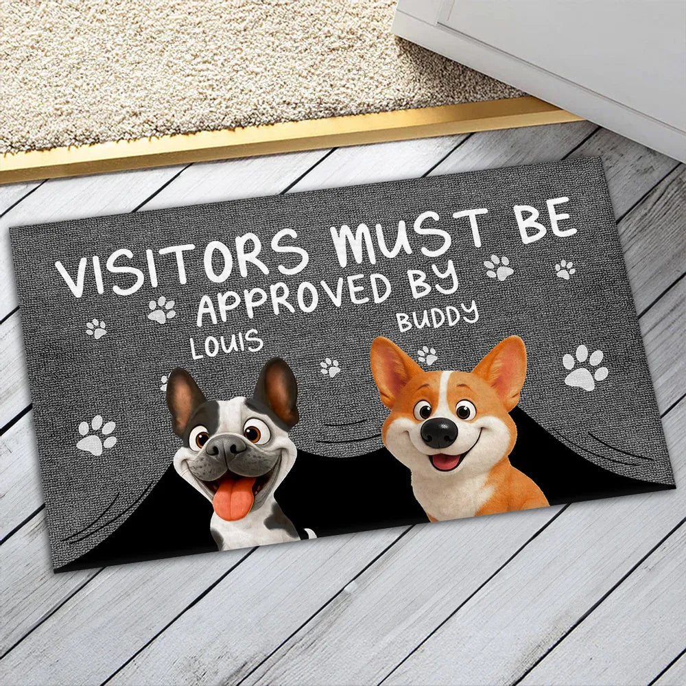Personalized Doormat Non-Slip Durable Funny Dog Print Perfect for Gifting and Daily Use