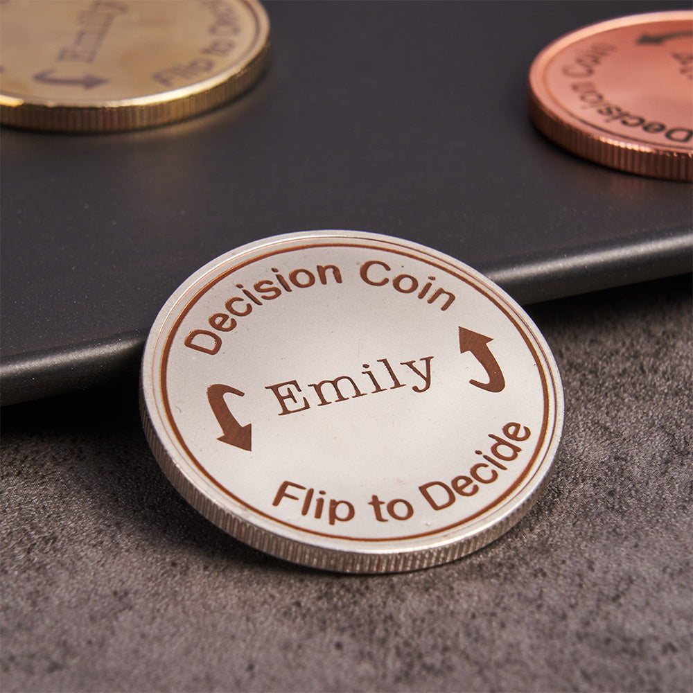 Decision Flip Coin - Personalized Couple Coin