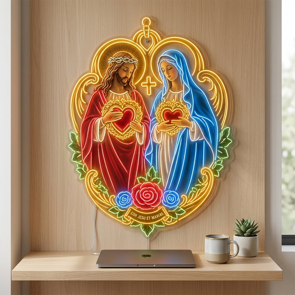 Bless This Home - Personalized Christian Neon LED Light Sign
