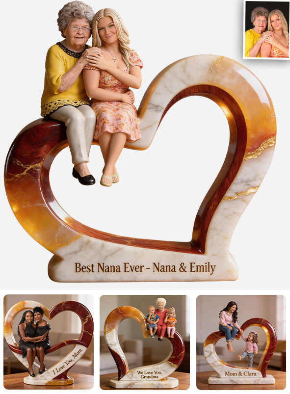 Custom Any Photo Perfect For Mom, Grandma - Personalized Mother Custom Shaped Acrylic Plaque