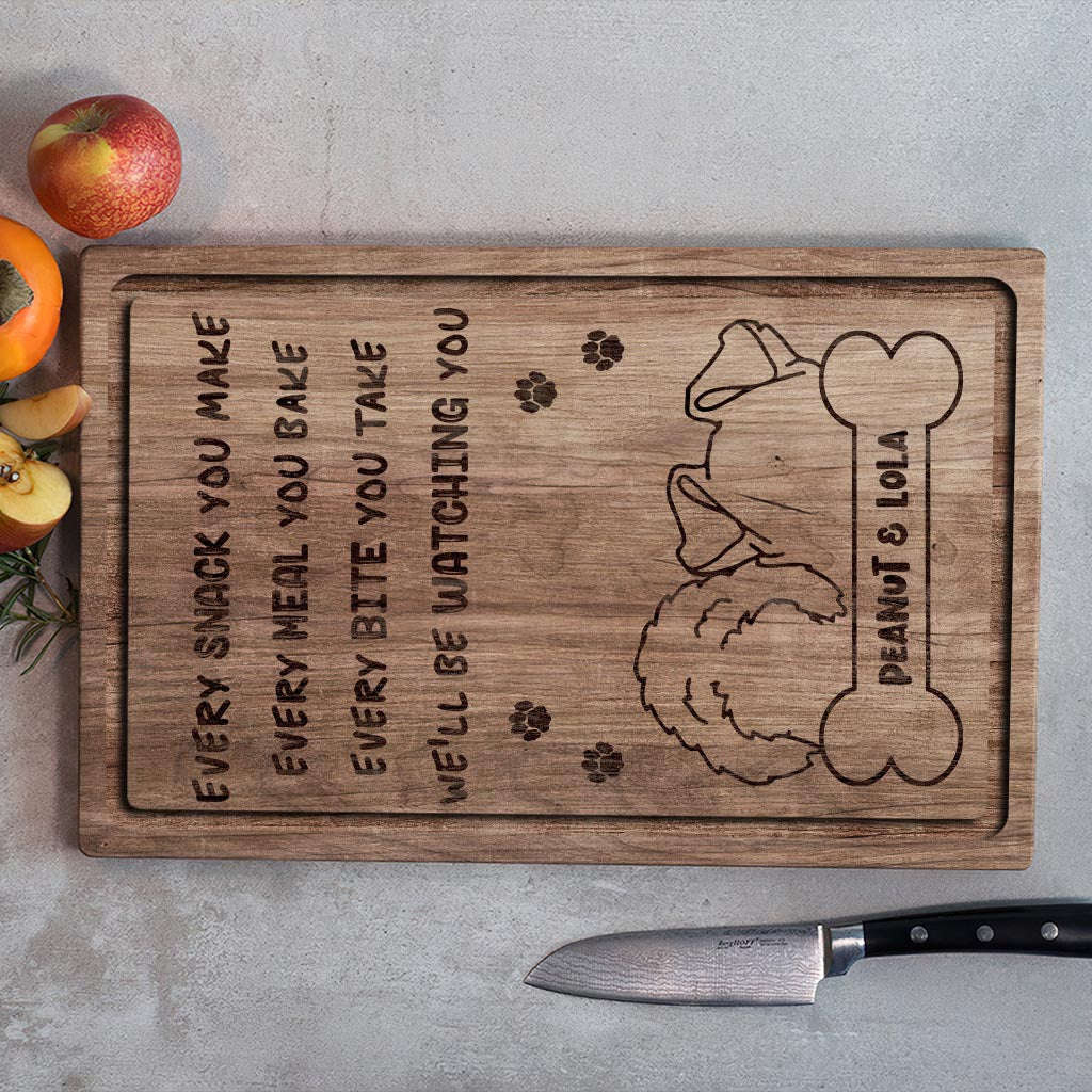 Every Snack You Make - Personalized Dog Cutting Board