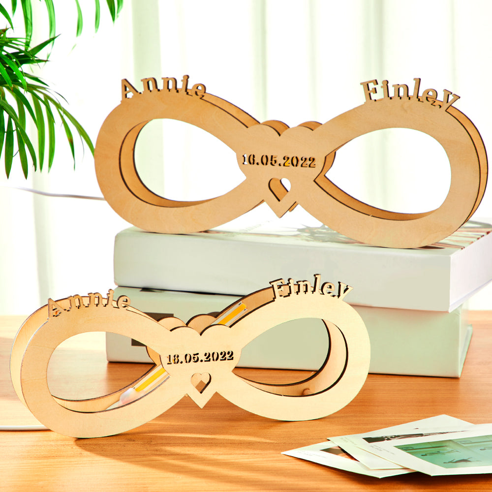 Forever In My Heart - Personalized Couple Infinity Lamp