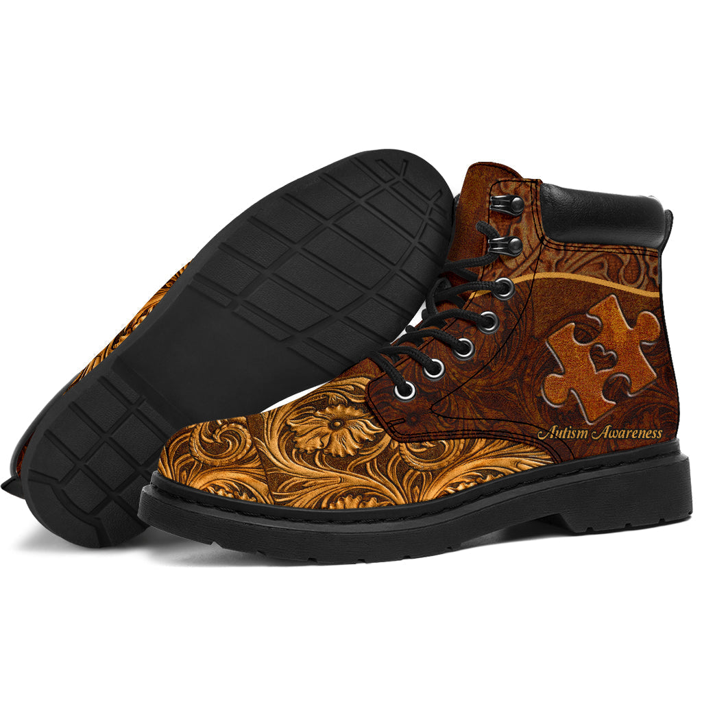 Accept Understand Love Autism Awareness All Season Boots 0622