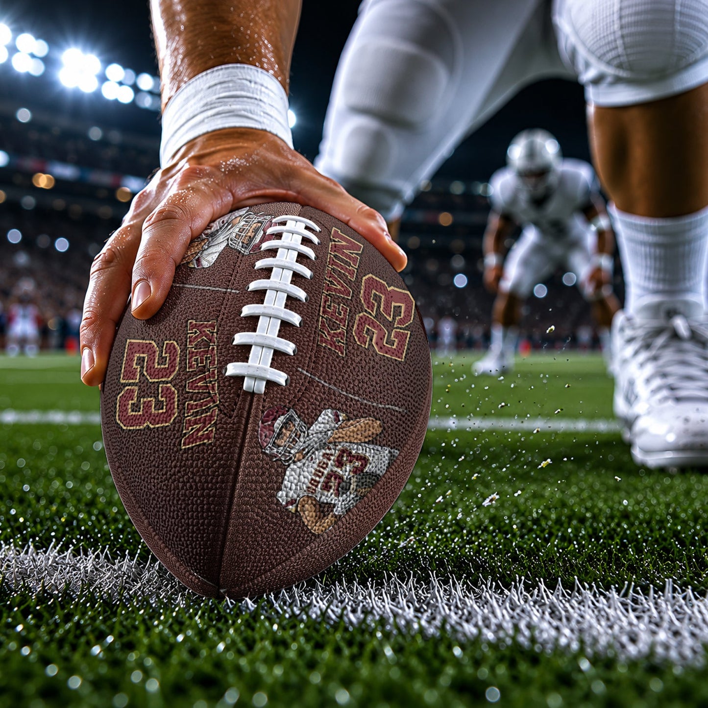 Any Photo Love Football - Personalized Football Multi-Sport Ball