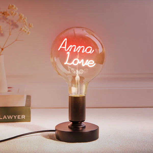 Any Name Light Bulbs - Personalized Any Name Light Bulbs Lamp