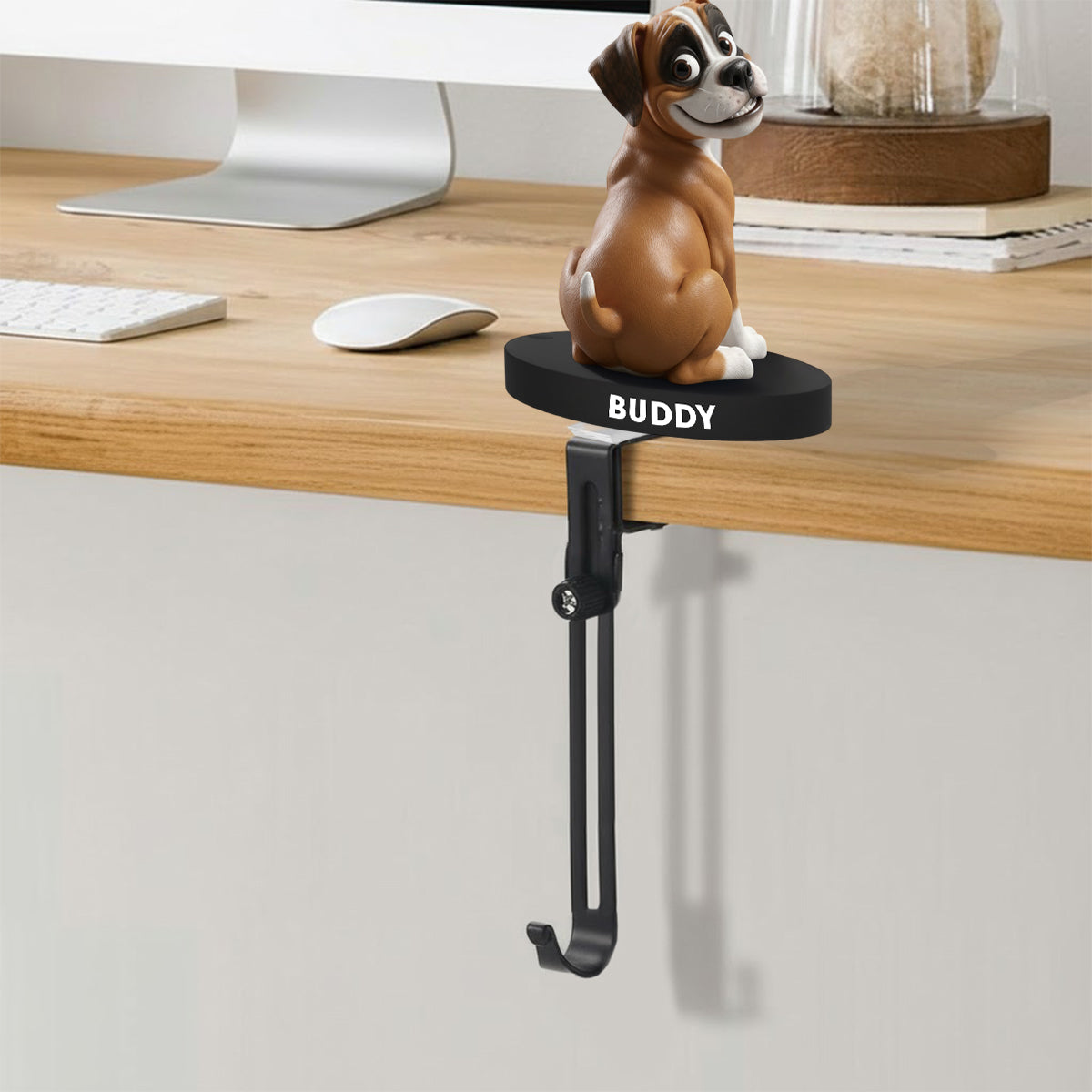 Funny Dogs - Personalized French Bulldog Dog Shaped Stocking Hanger