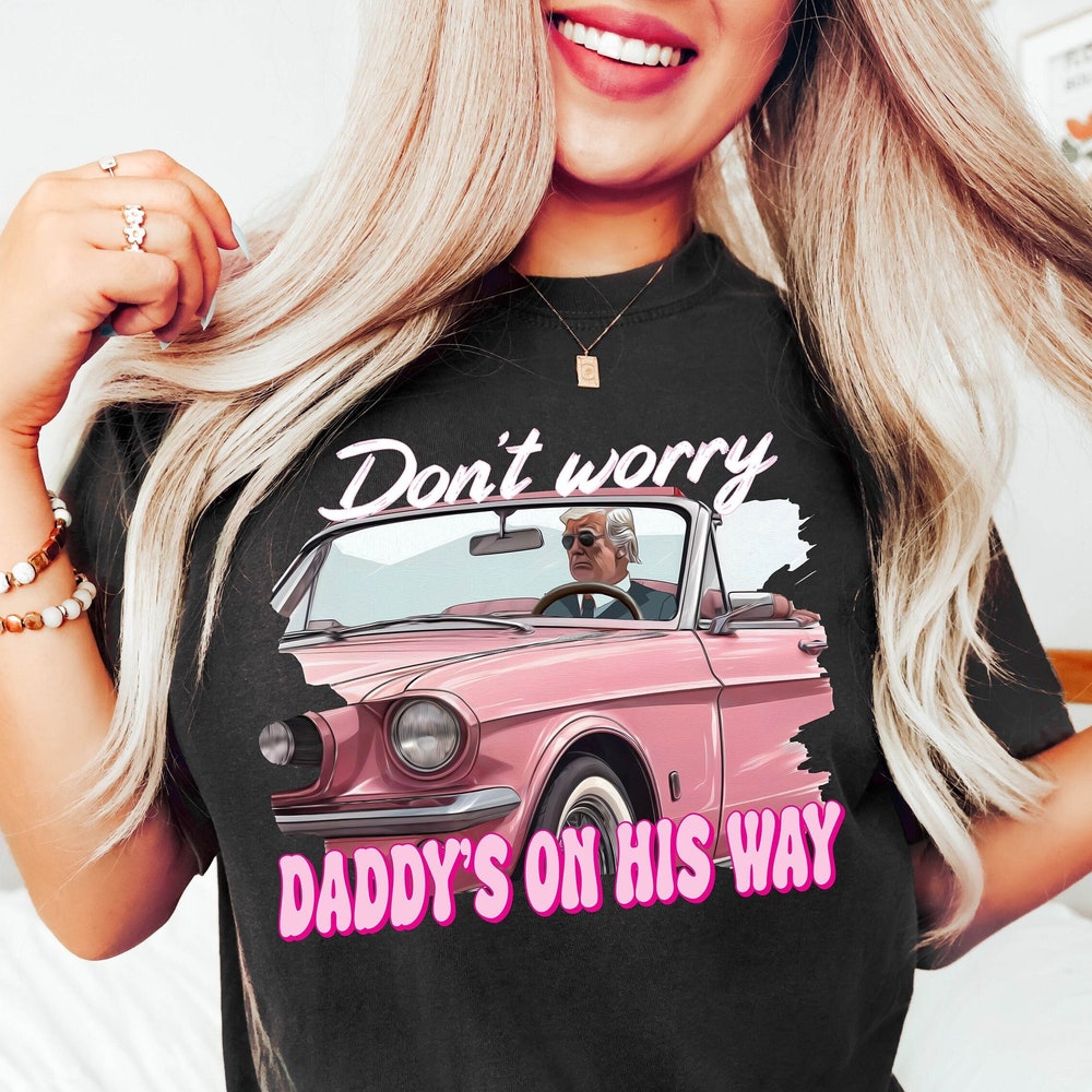 Daddys On His Way Shirt, Trump 2024 Shirt, Republican Gifts, 2024 Trump Shirt, Republican Shirt, Election Shirt, Political Shirt, Mug Shot T-shirt & Hoodie