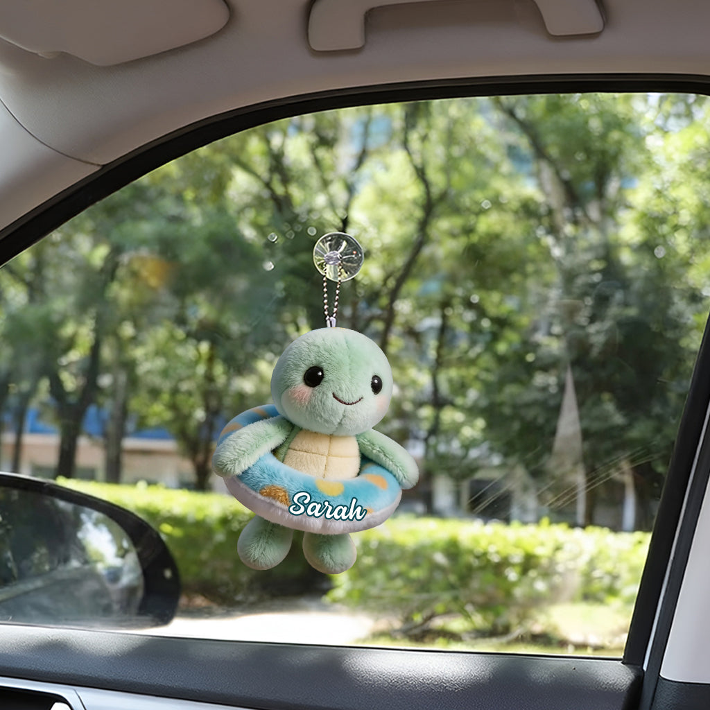 Back To The Ocean - Personalized Turtle Tumbler With Plush Charm