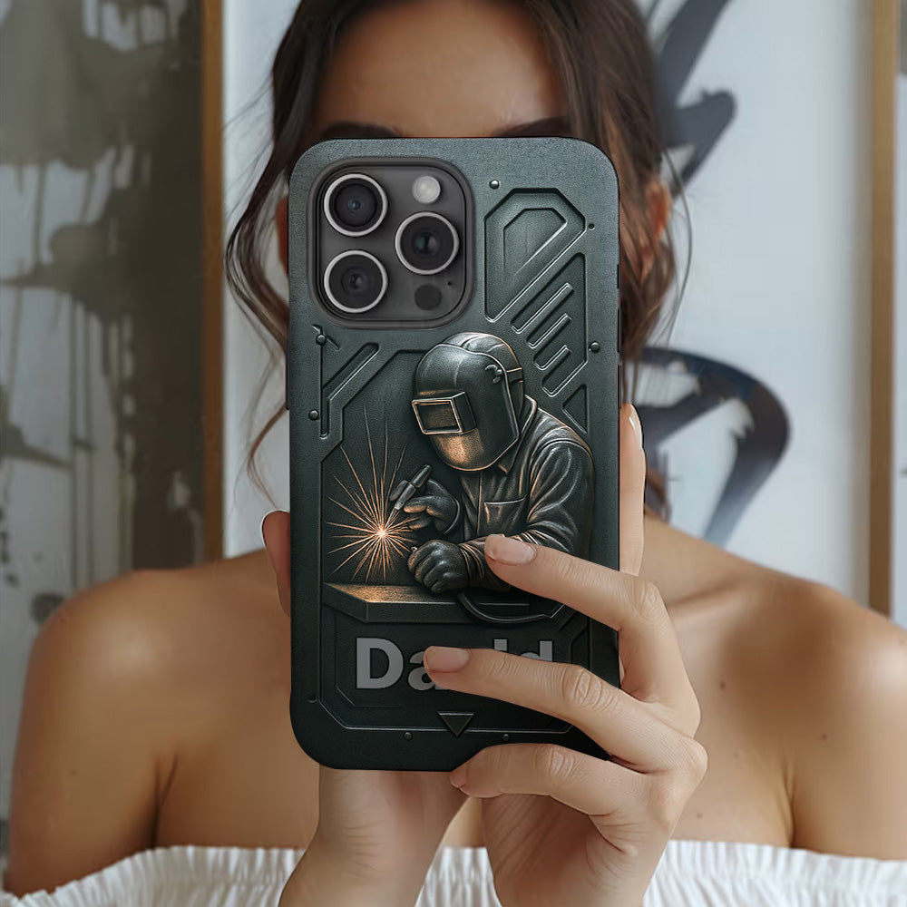 Cool Welder Men - Personalized Welder Full Print Phone Case