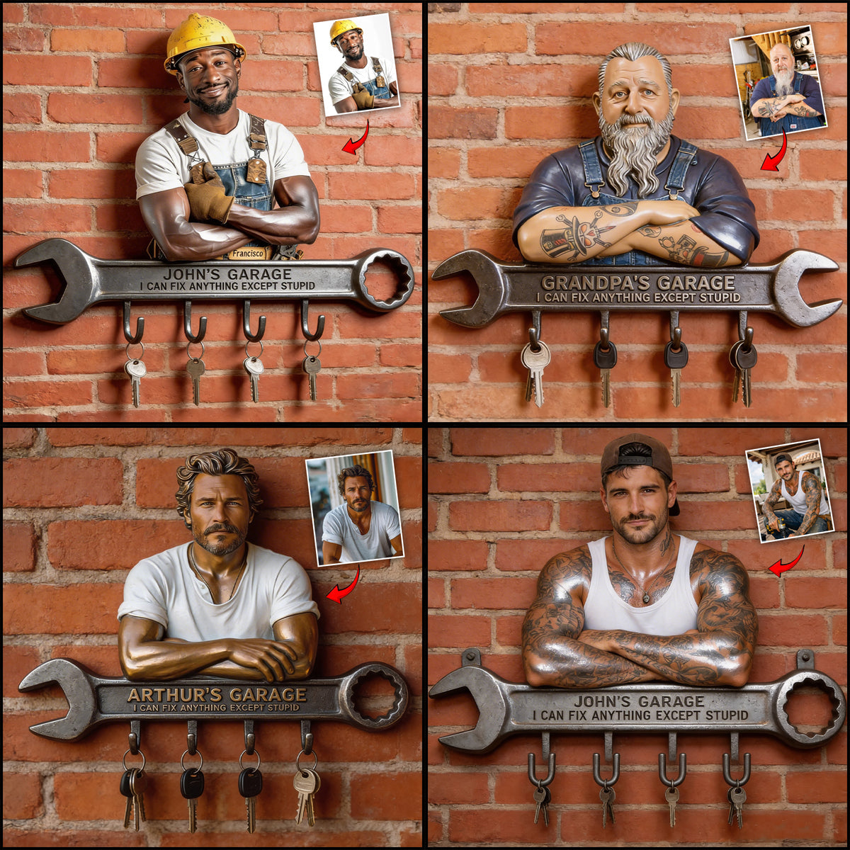 Can Fix Anything Rack - Personalized Mechanic Custom Shaped Hanging Rack