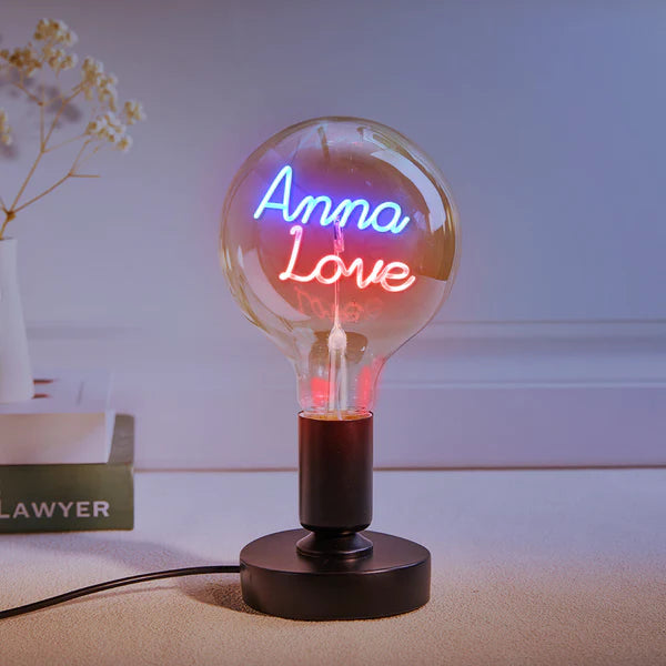 Any Name Light Bulbs - Personalized Any Name Light Bulbs Lamp