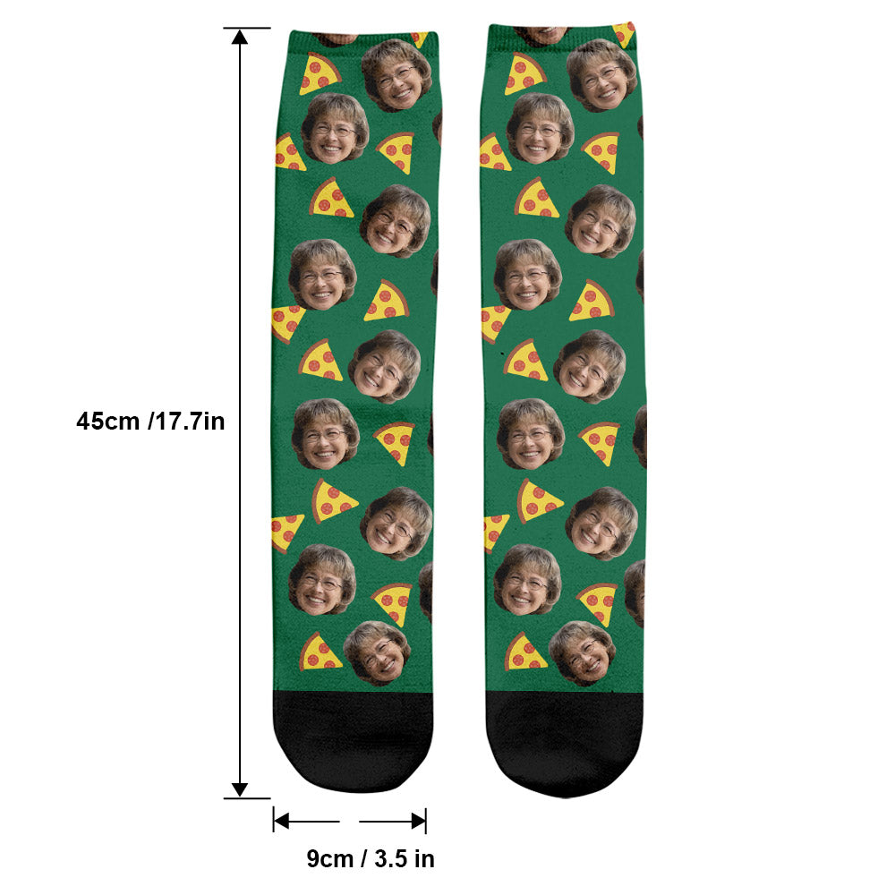 Funny Icon Pattern - Personalized Grandma Socks