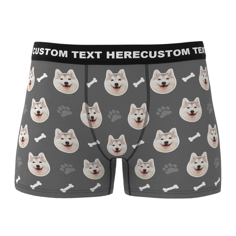 Custom Dog Face Boxers - Personalized Dog Men's boxer briefs