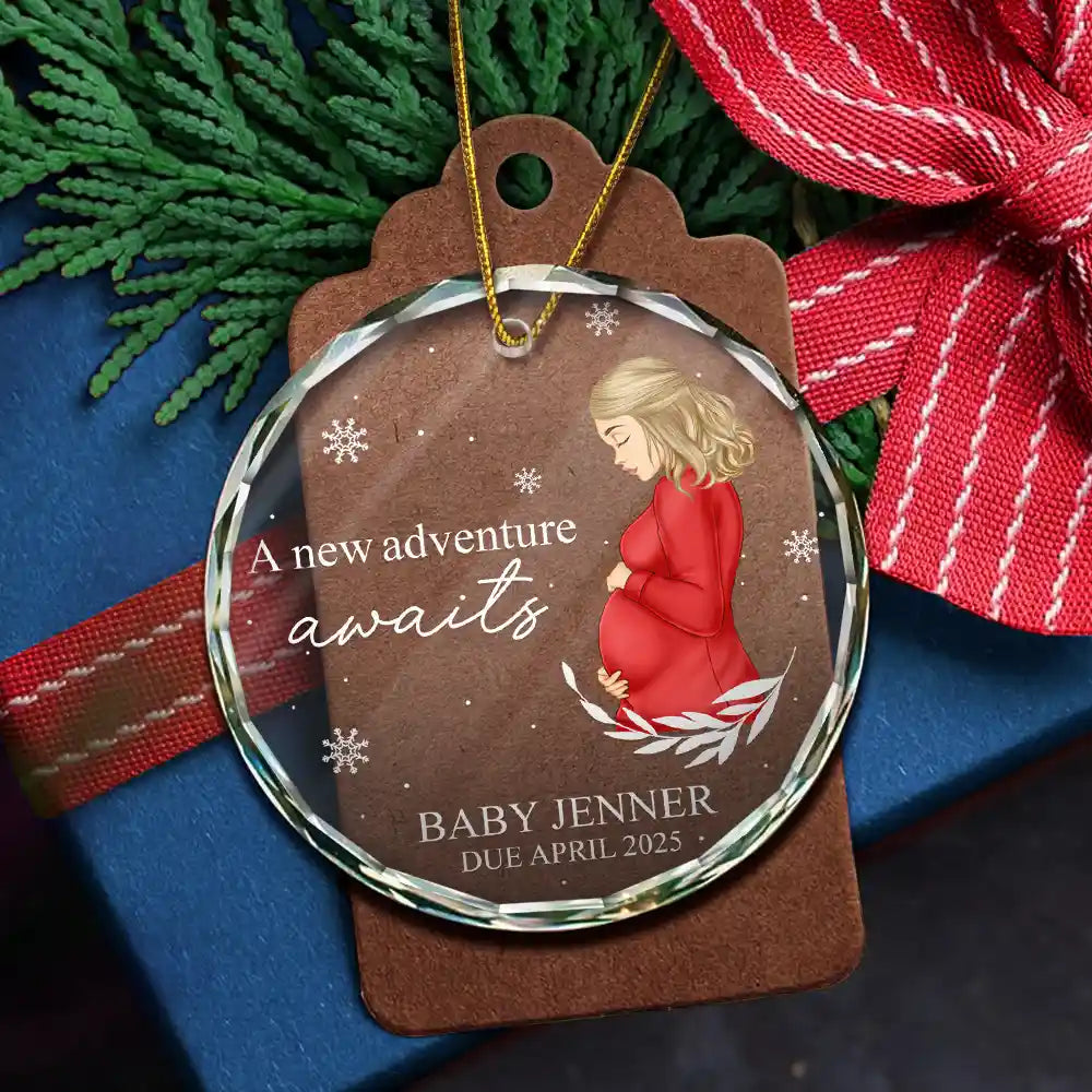 Crystal Ornament for Mom-to-Be – Heartfelt Keepsake, Cherished Pregnancy Moment, Perfect Gift for Baby Shower