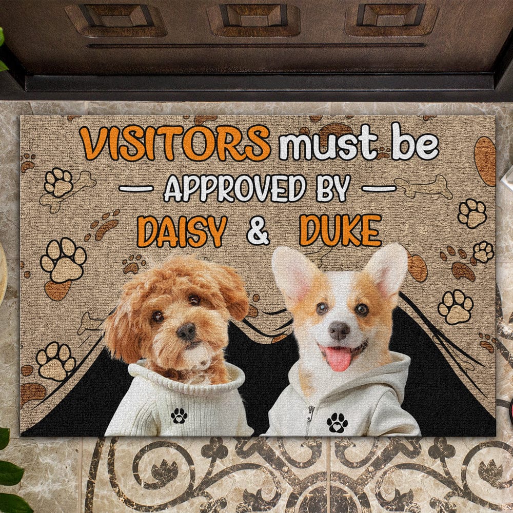 Personalized Dog Lovers Doormat - Custom Entrance Mat