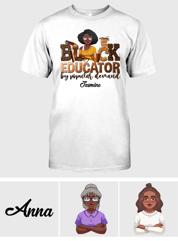 Black Educator - Personalized African American T-shirt And Hoodie