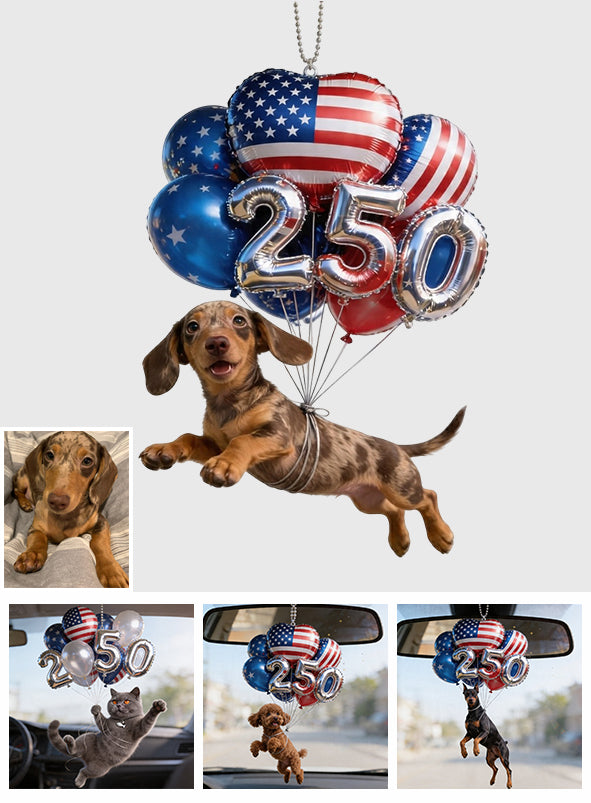 Hanging Dog Cat Pet 250 Balloons - Personalized Dog Transparent Car Ornament