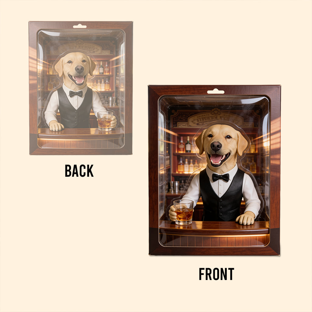 Bartender Pet - Personalized Dog Custom Shaped Acrylic Plaque