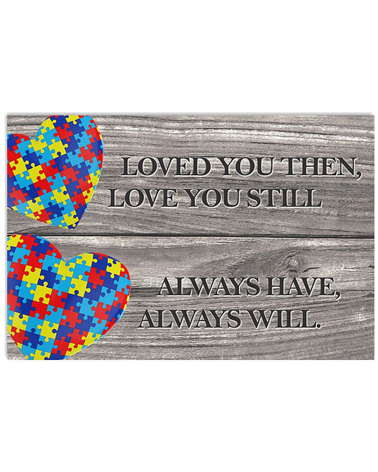 Autism Awareness Loved You Then - Autism Awareness Poster 0921