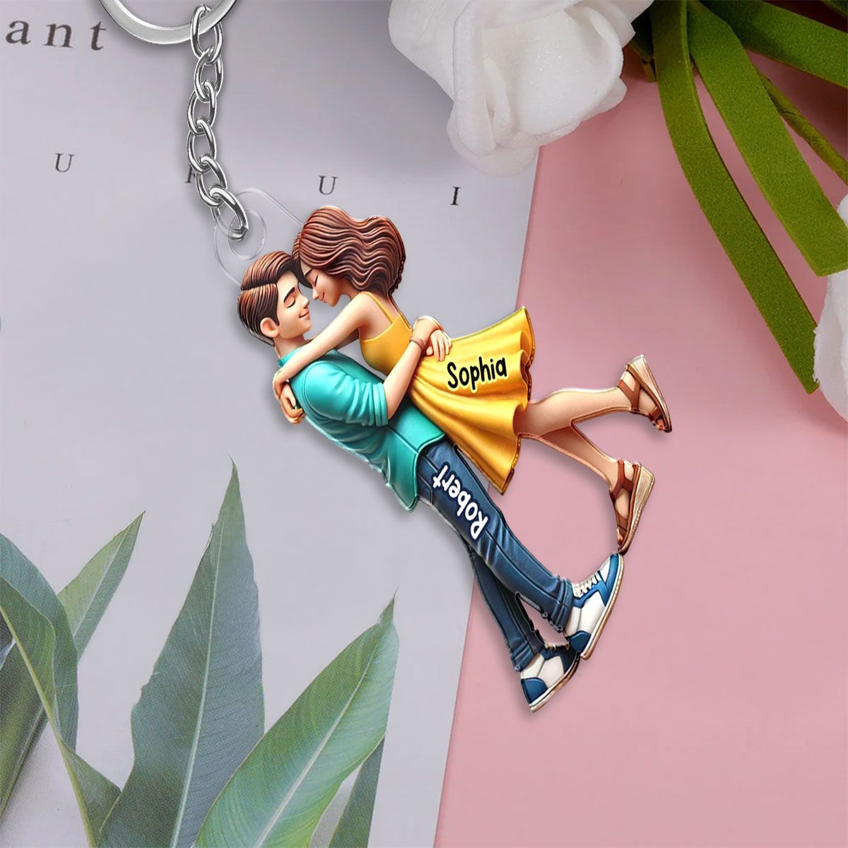 Personalized Couple Embrace Ornament - A Perfect Expression of Love, Commemorating Your Special Moments