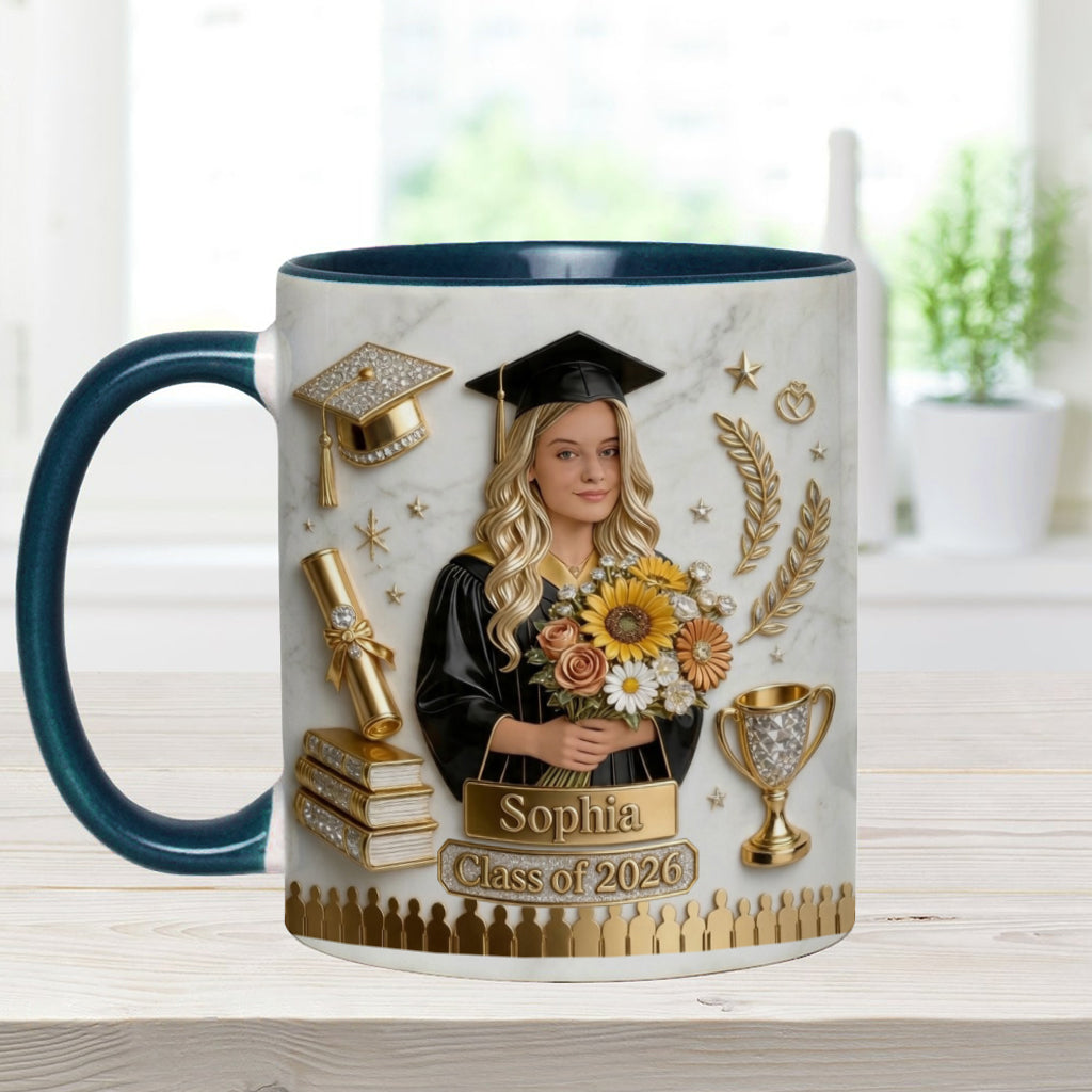 Happy Graduation! - Personalized Graduation Accent Mug