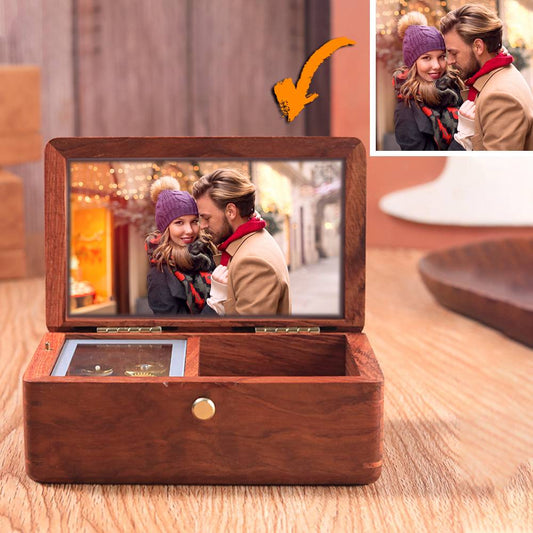 Custom Photo Jewelry Box Jewelry Music Box - gift for her - Personalized Music Box