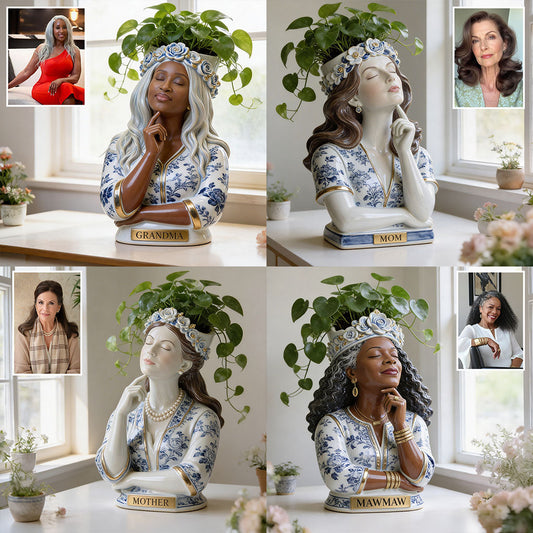 Custom Any Photo Best Gift For Mom/Grandma - Personalized Mother Acrylic Pot