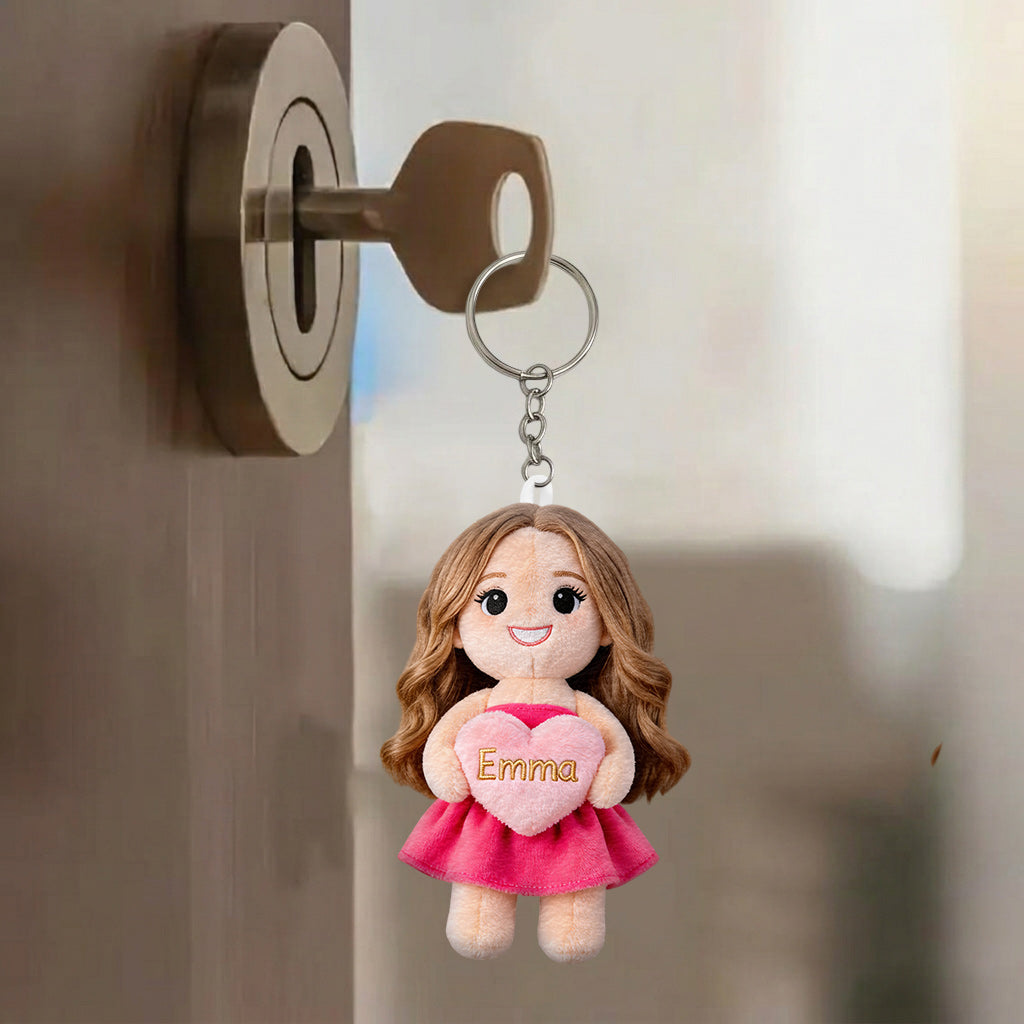 Custom Any Photo Unique Charm - Personalized Self Love Plush Keychain