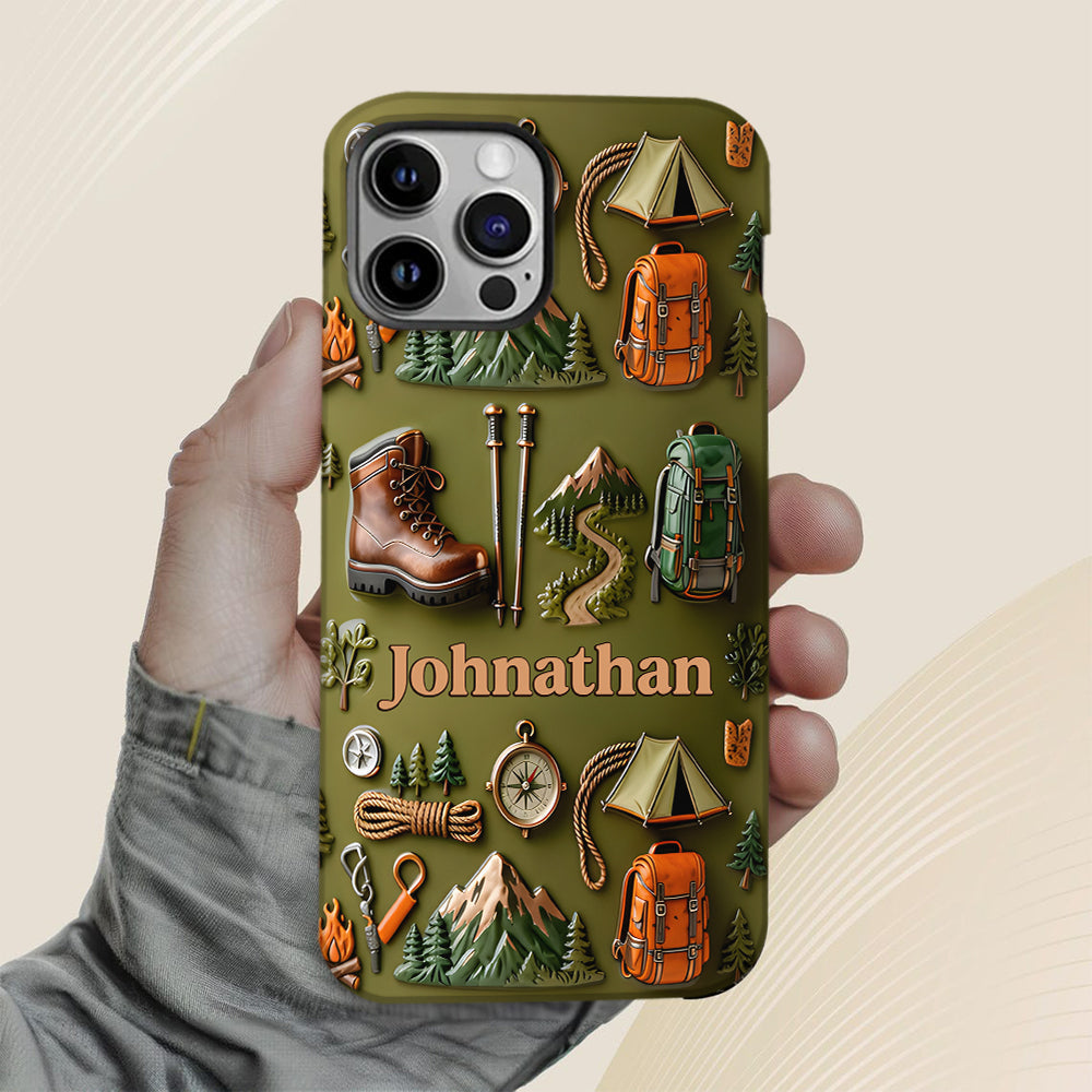 Hiking Makes Me Happy - Personalized Hiking Full Print Phone Case