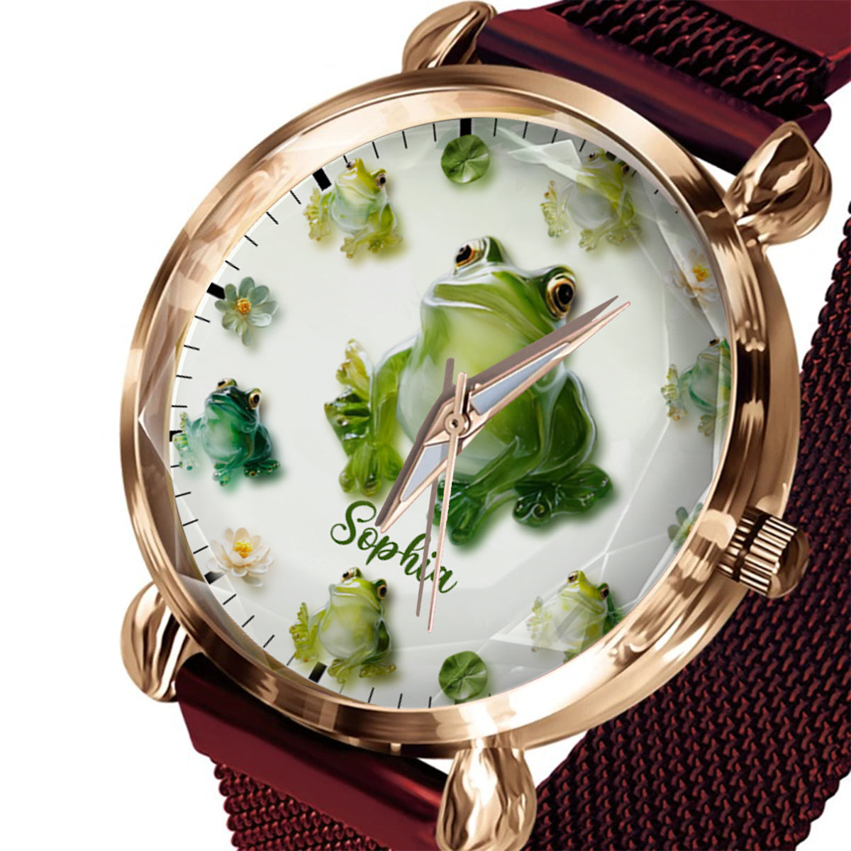 Just A Girl Who Loves Frogs - Personalized Frog Women Hand Watch