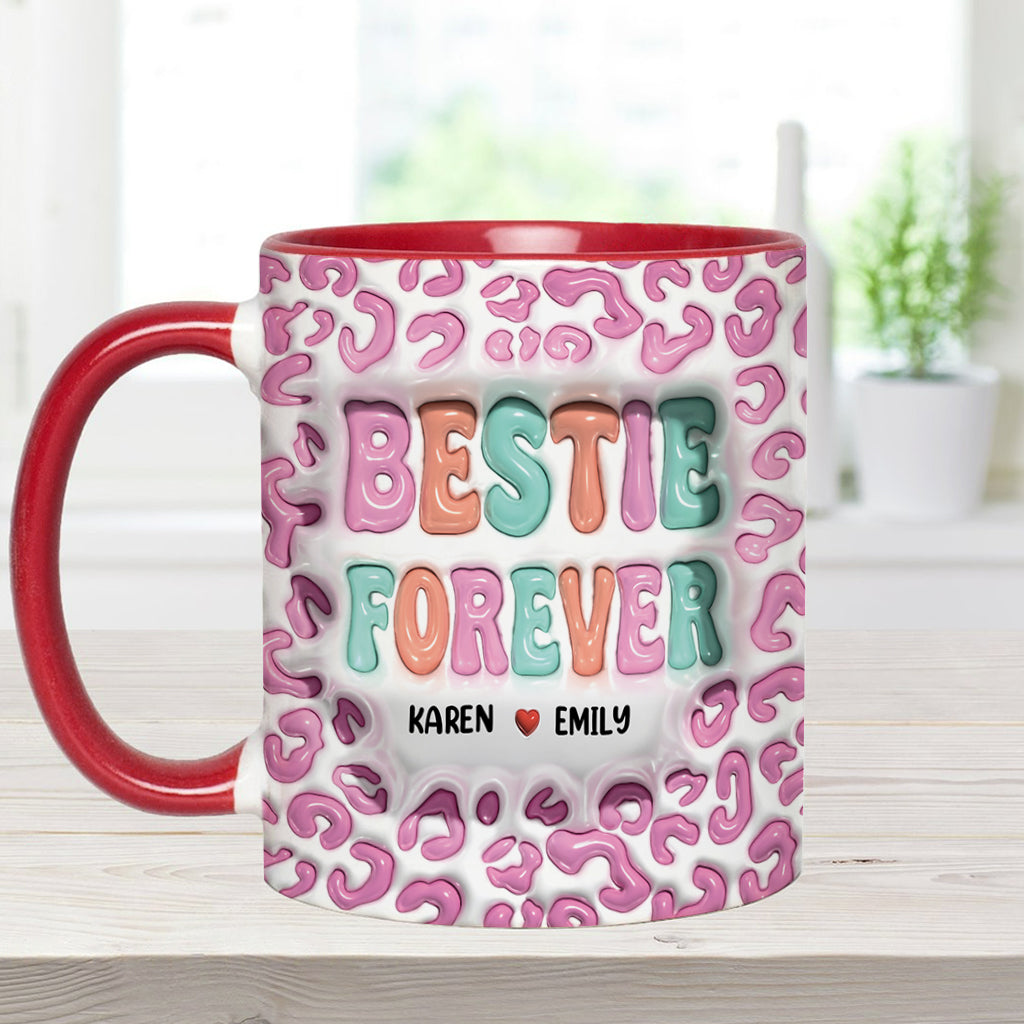 Bestie Forever - Personalized Bestie Accent Mug