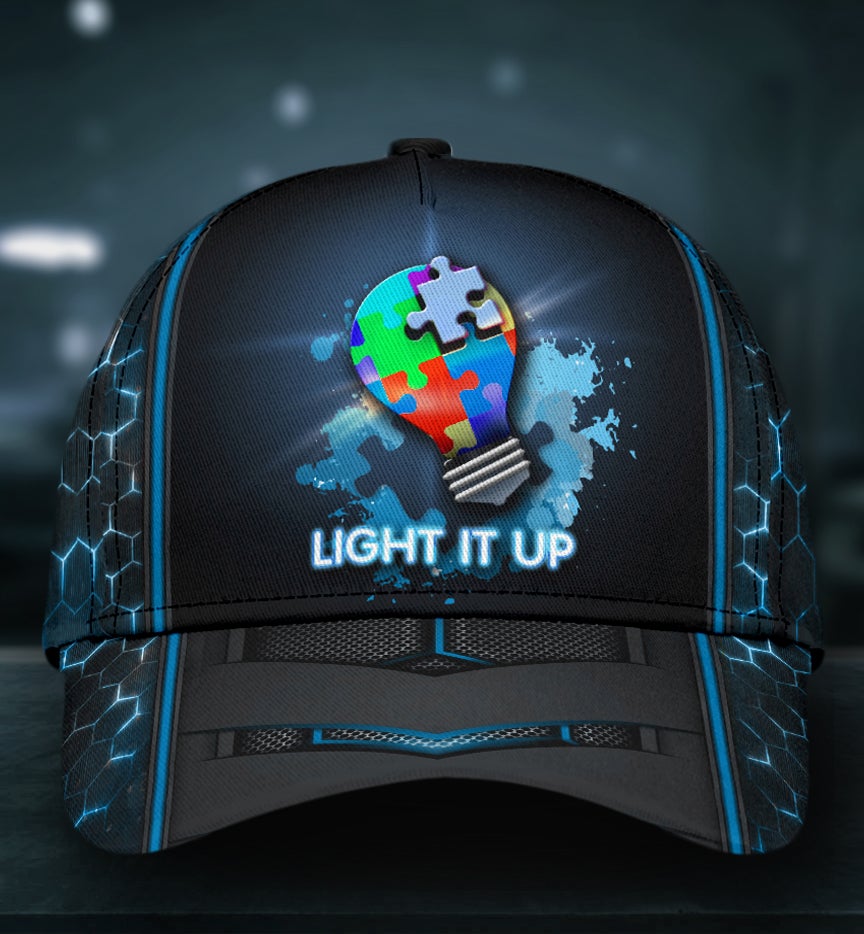 Autism Awareness Light It Up - Autism Awareness Classic Cap 0921
