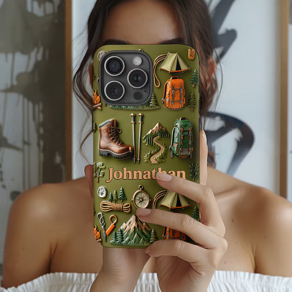 Hiking Makes Me Happy - Personalized Hiking Full Print Phone Case