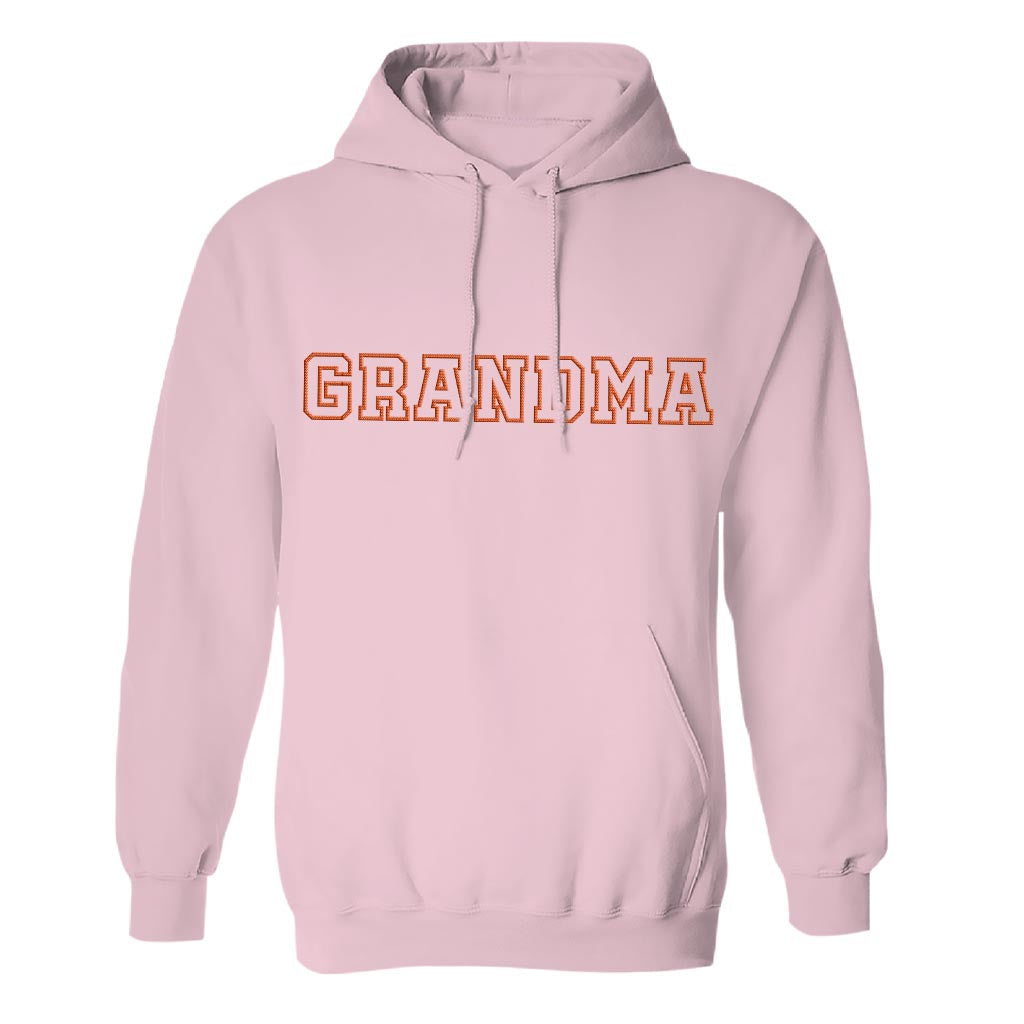 Custom Name - Personalized Grandma Embroidered Hoodie