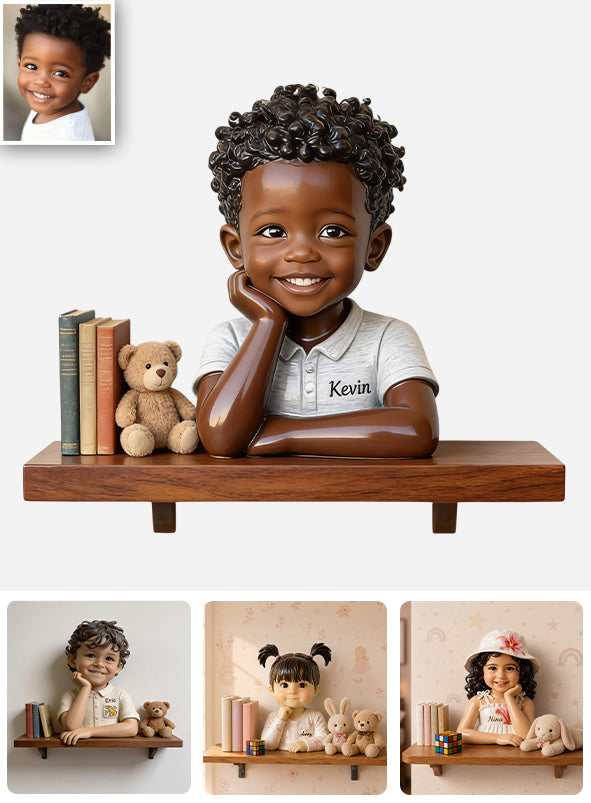 Little Dreamer - Personalized Kid Wooden Floating Shelf