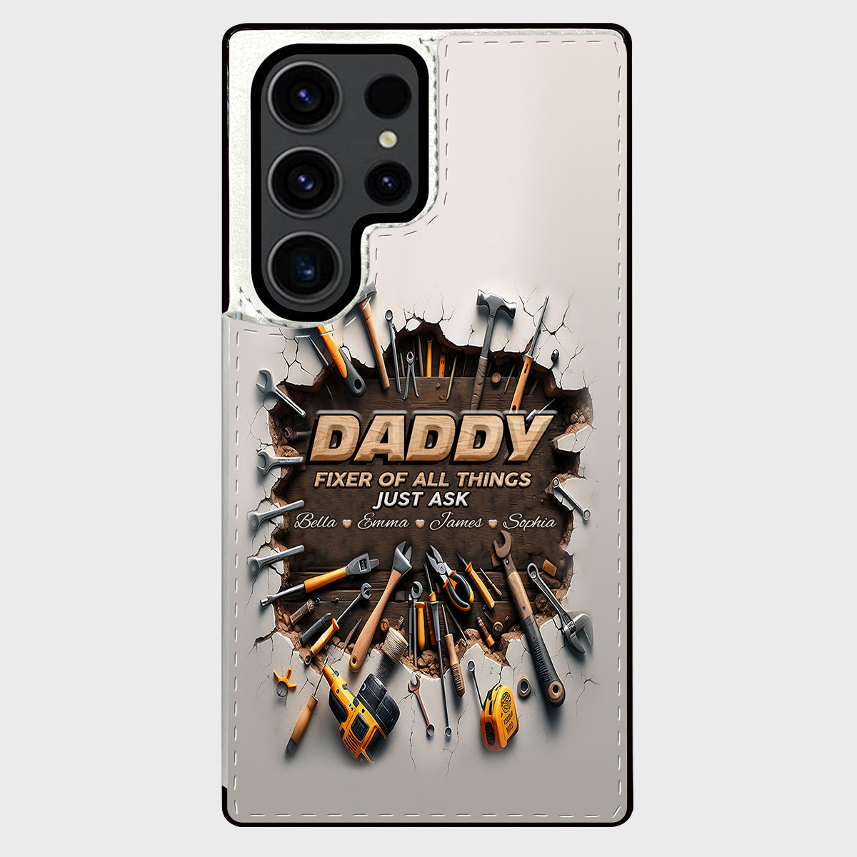 Fixer Of All Things - Personalized Father Foldable Wallet Phone Case