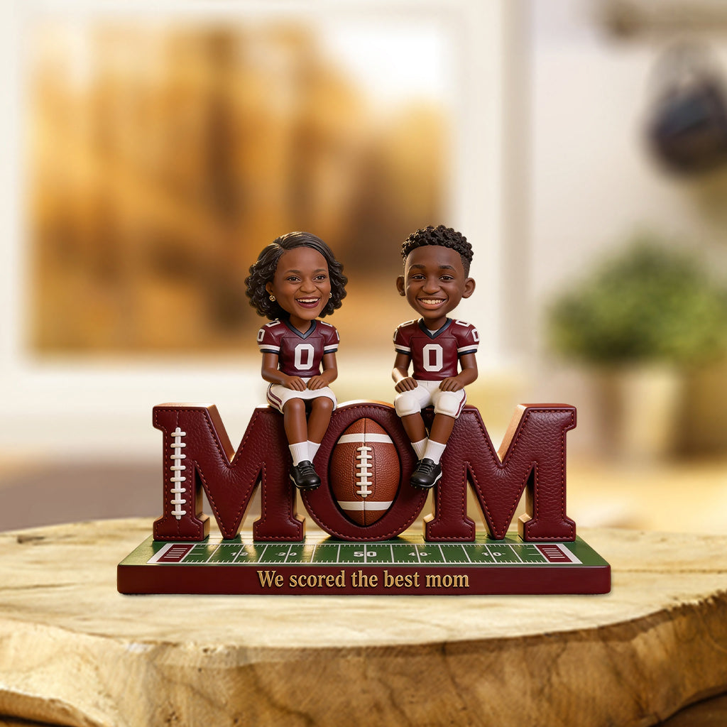 Football Mom Gift Idea - Personalized Football Custom Shaped Acrylic Plaque
