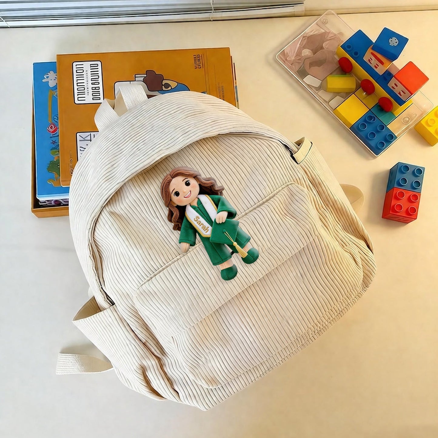 Custom Any Photo Graduation Gift - Personalized Graduation Plush Brooch