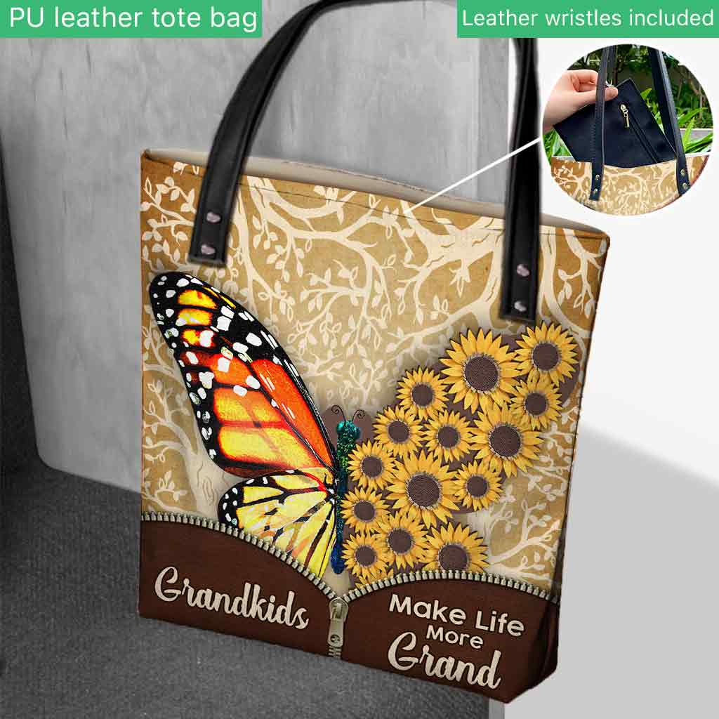 Grandkids Make Life More Grand - Personalized Grandma Tote Bag