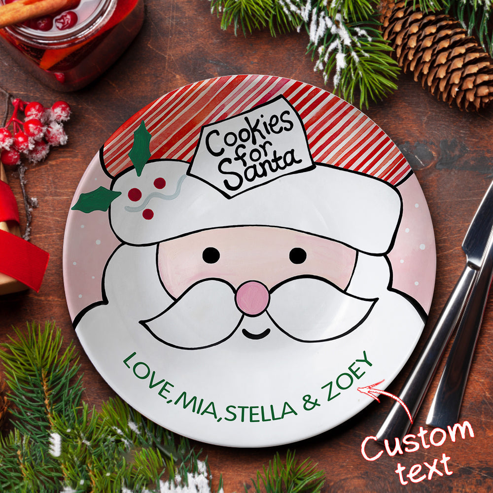 Christmas Dinner Plate - Personalized Family Plate