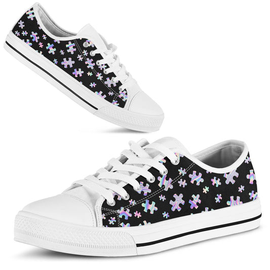 Autism Holographic Autism Awareness Low Top Shoes 0622