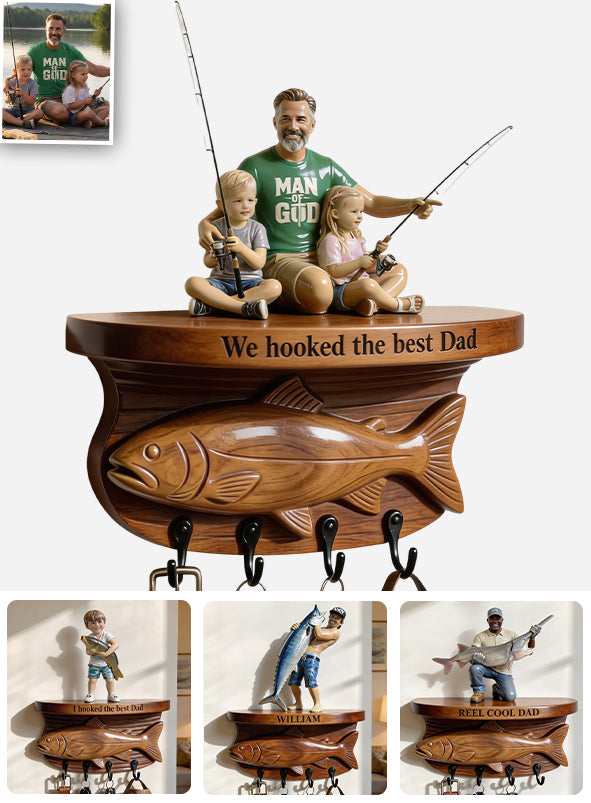 Fishing Life - Personalized Fishing Custom Shaped Hanging Rack