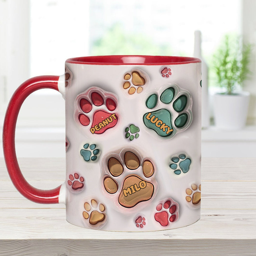 Best Dog Mom Dog Dad Cat Mom Cat Dad Ever - Personalized Dog Accent Mug